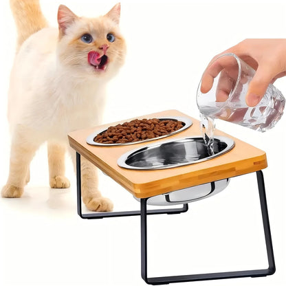 Gamelles inclinées à 15 degrés pour chat